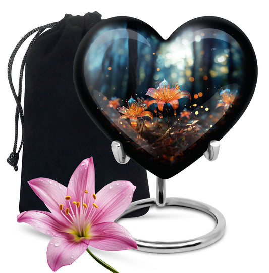 Heart Shape Lilly Urn Large 10 Inch