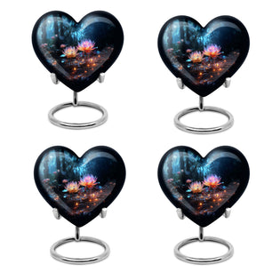 Heart Shape Lilly Urn Keepsake Urn Pack of 4