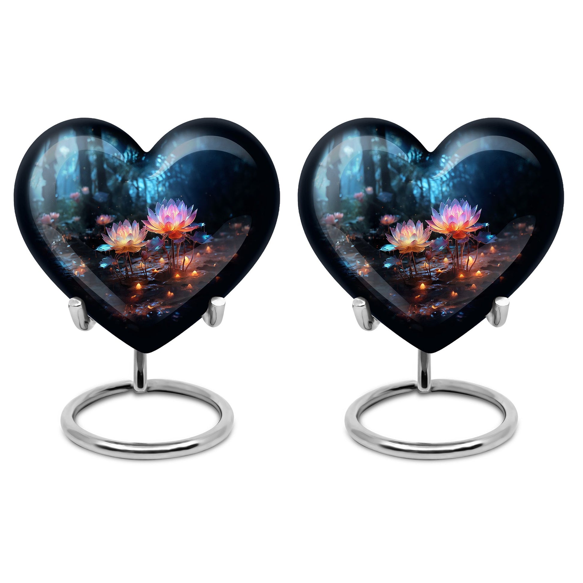 Heart Shape Lilly Urn Keepsake Urn Pack of 2
