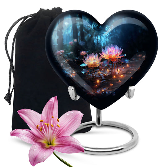 Heart Shape Lilly Urn Large 10 Inch