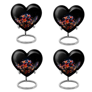 Heart Shape Lilly Urn Keepsake Urn Pack of 4