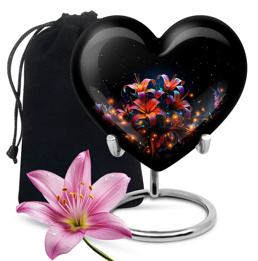 Heart Shape Lilly Urn Large 10 Inch