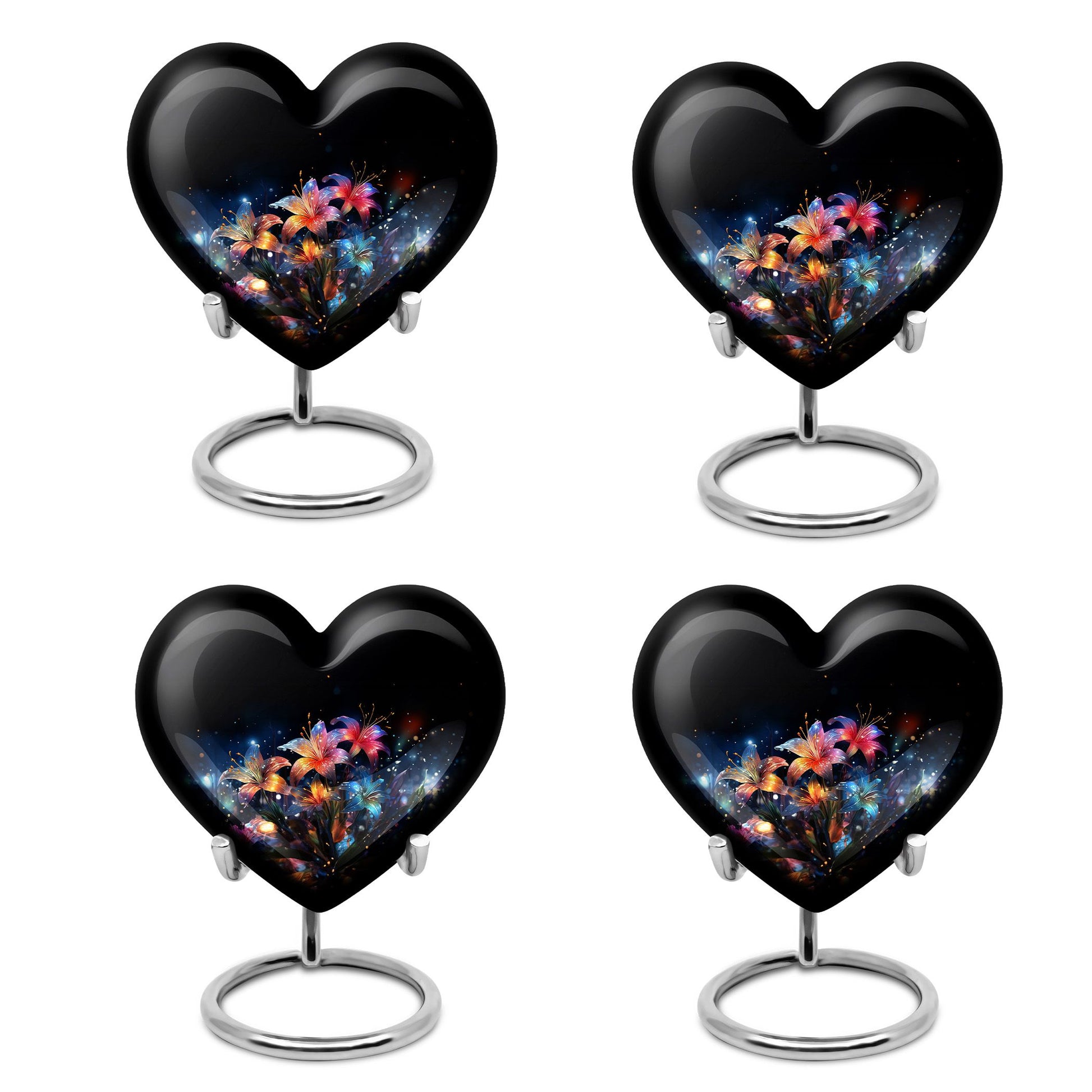 Heart Shape Lilly Urn Keepsake Urn Pack of 4