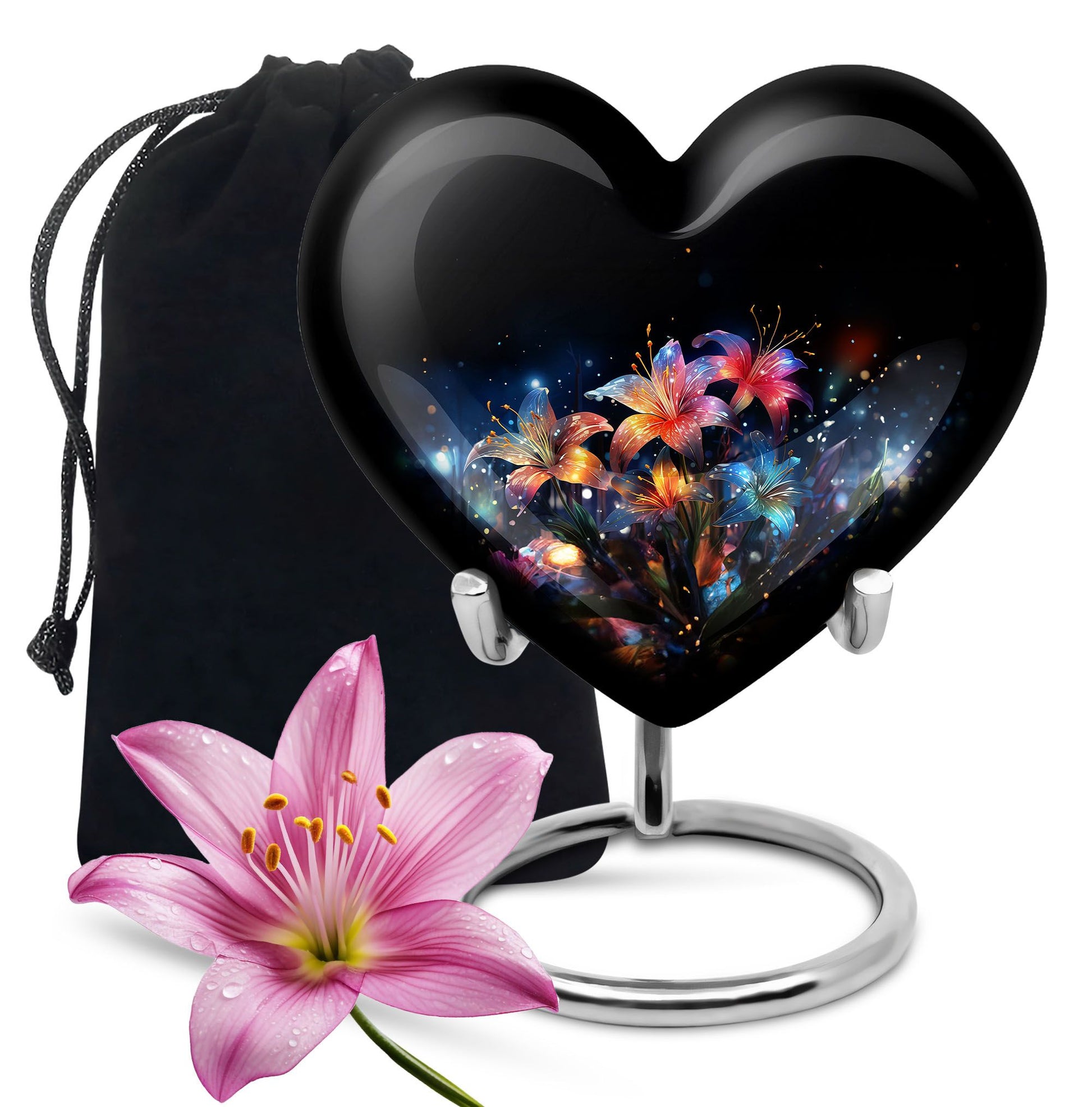 Heart Shape Lilly Urn Large 10 Inch