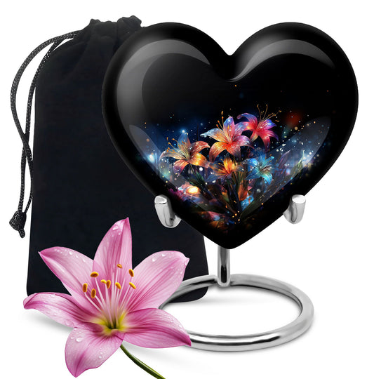 Heart Shape Lilly Urn Large 10 Inch