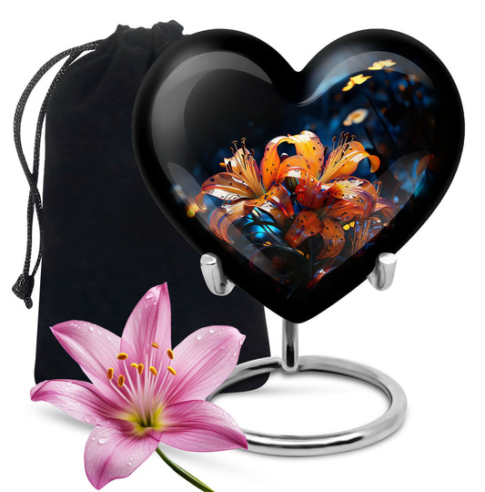 Heart Shape Lilly Urn Large 10 Inch