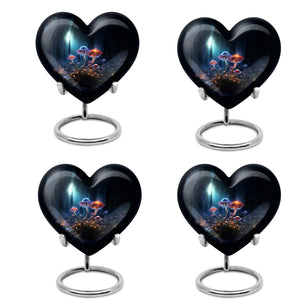 Heart Shape Lilly Urn Keepsake Urn Pack of 4