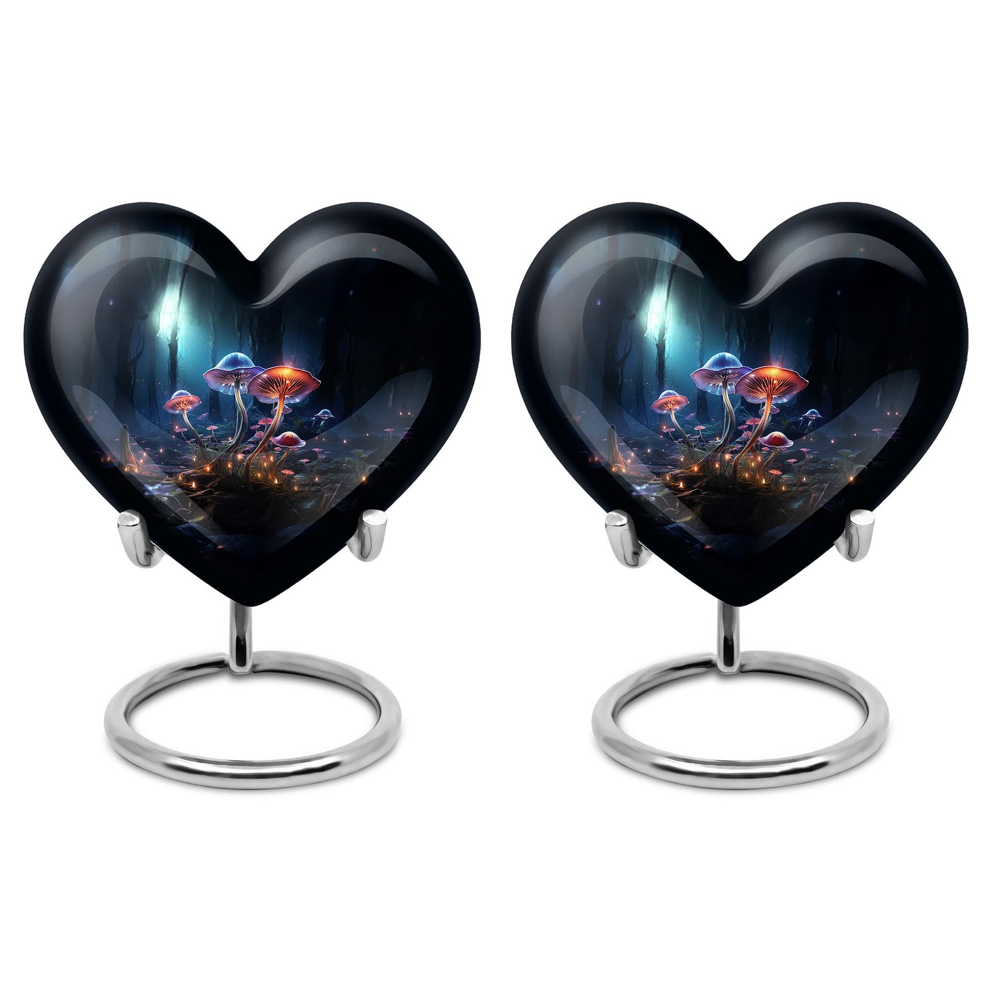 Heart Shape Lilly Urn Keepsake Urn Pack of 2