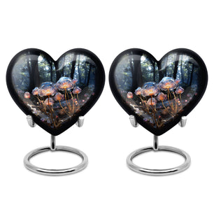 Heart Shape Lilly Urn Keepsake Urn Pack of 2