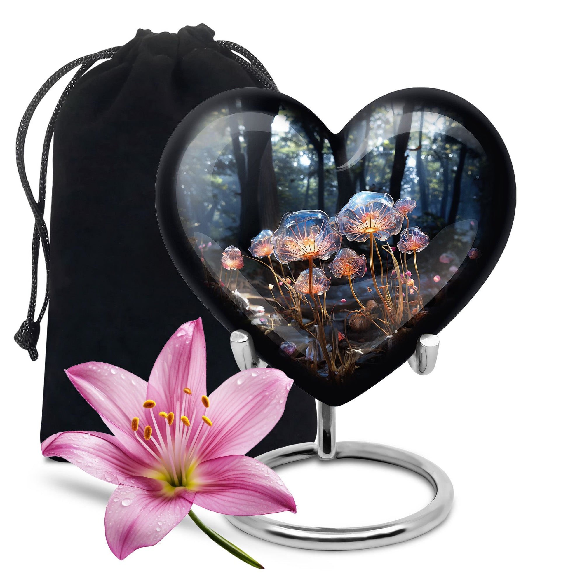 Heart Shape Lilly Urn Large 10 Inch