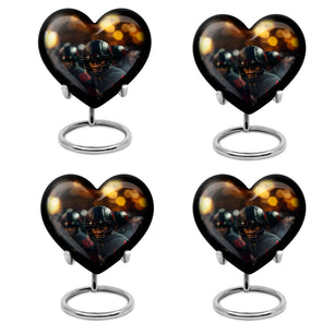 Heart Shape Football Urn Keepsake Urn Pack of 4