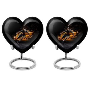 Heart Shape Basketball Urn Keepsake Urn Pack of 2