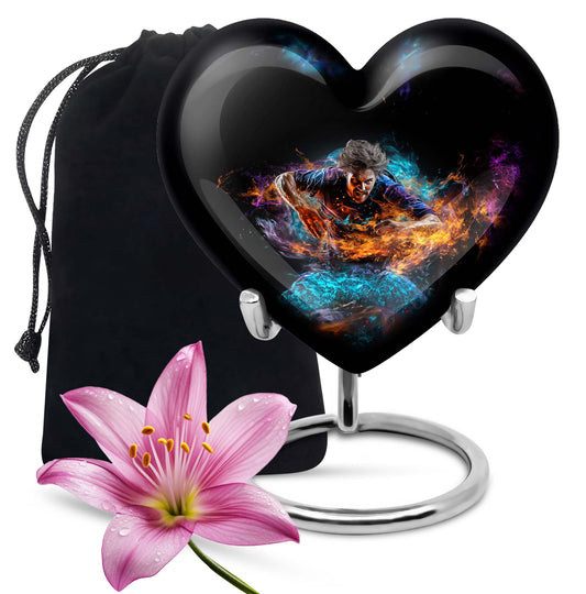 Heart Shape Sport Urn Large 10 Inch