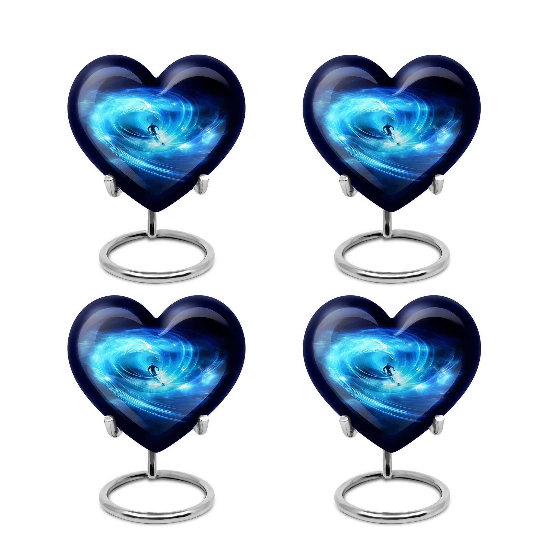 Heart Shape Bike Urn Keepsake Urn Pack of 4