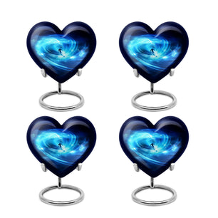 Heart Shape Bike Urn Keepsake Urn Pack of 4