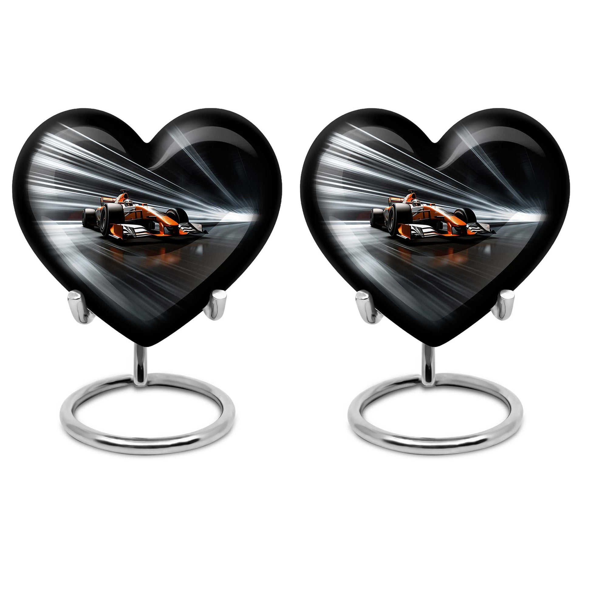 Heart Shape Car Urn Keepsake Urn Pack of 2