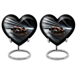 Heart Shape Car Urn Keepsake Urn Pack of 2