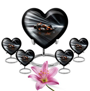Heart Shape Car Urn Large Urn With 4 Keepsake Urn