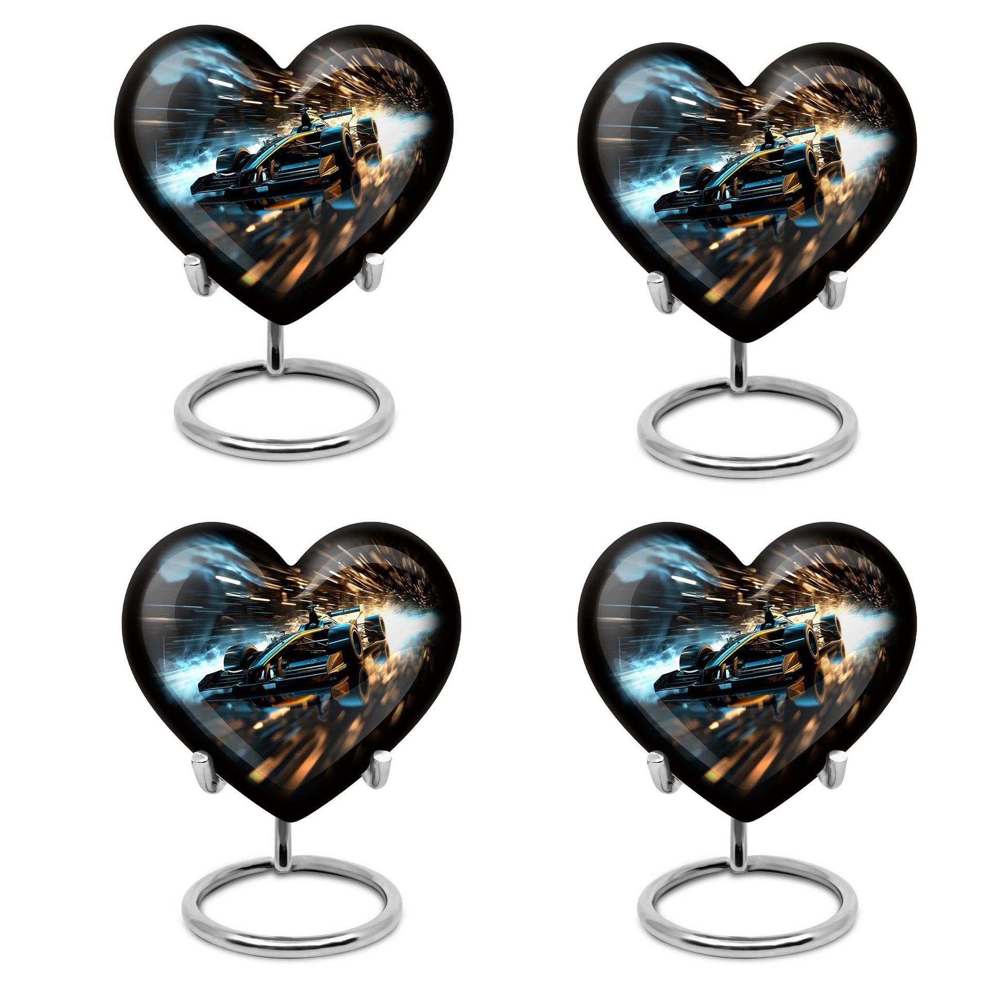 Heart Shape Car Urn Keepsake Urn Pack of 4