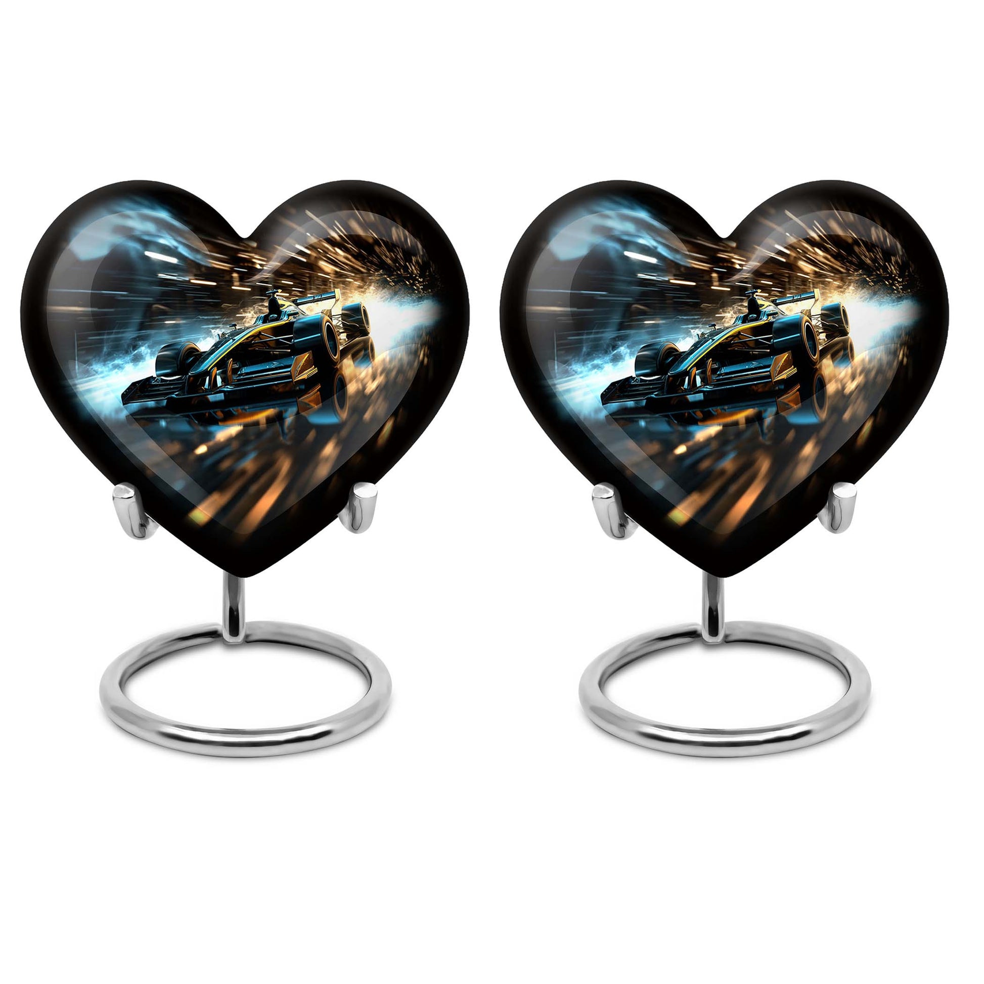 Heart Shape Car Urn Keepsake Urn Pack of 2