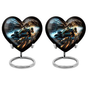 Heart Shape Car Urn Keepsake Urn Pack of 2