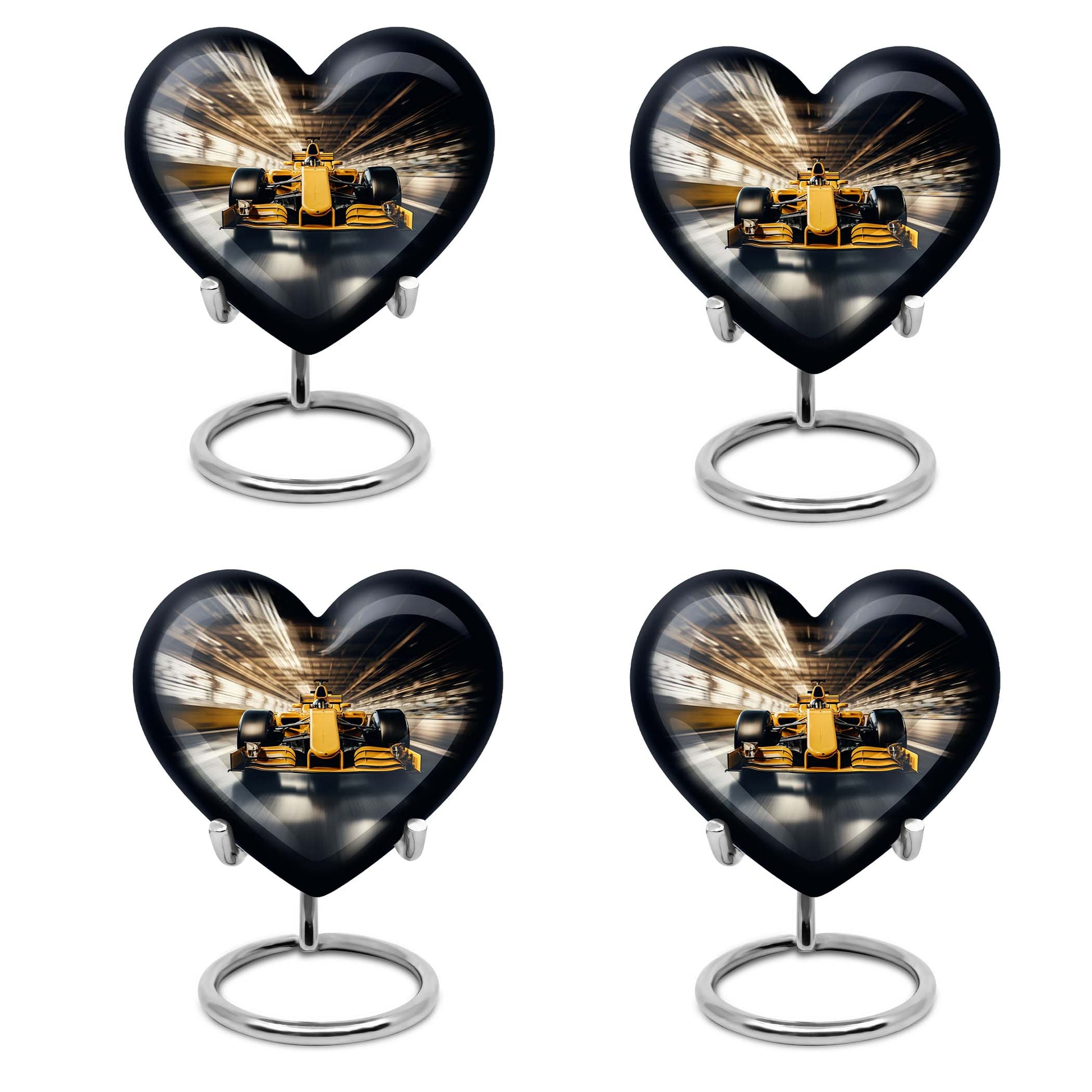 Heart Shape Car Urn Keepsake Urn Pack of 4