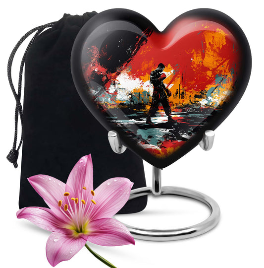 Heart Shape Boxing Urn Large 10 Inch