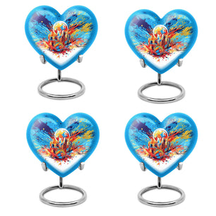 Heart Shape Basketball Urn Keepsake Urn Pack of 4