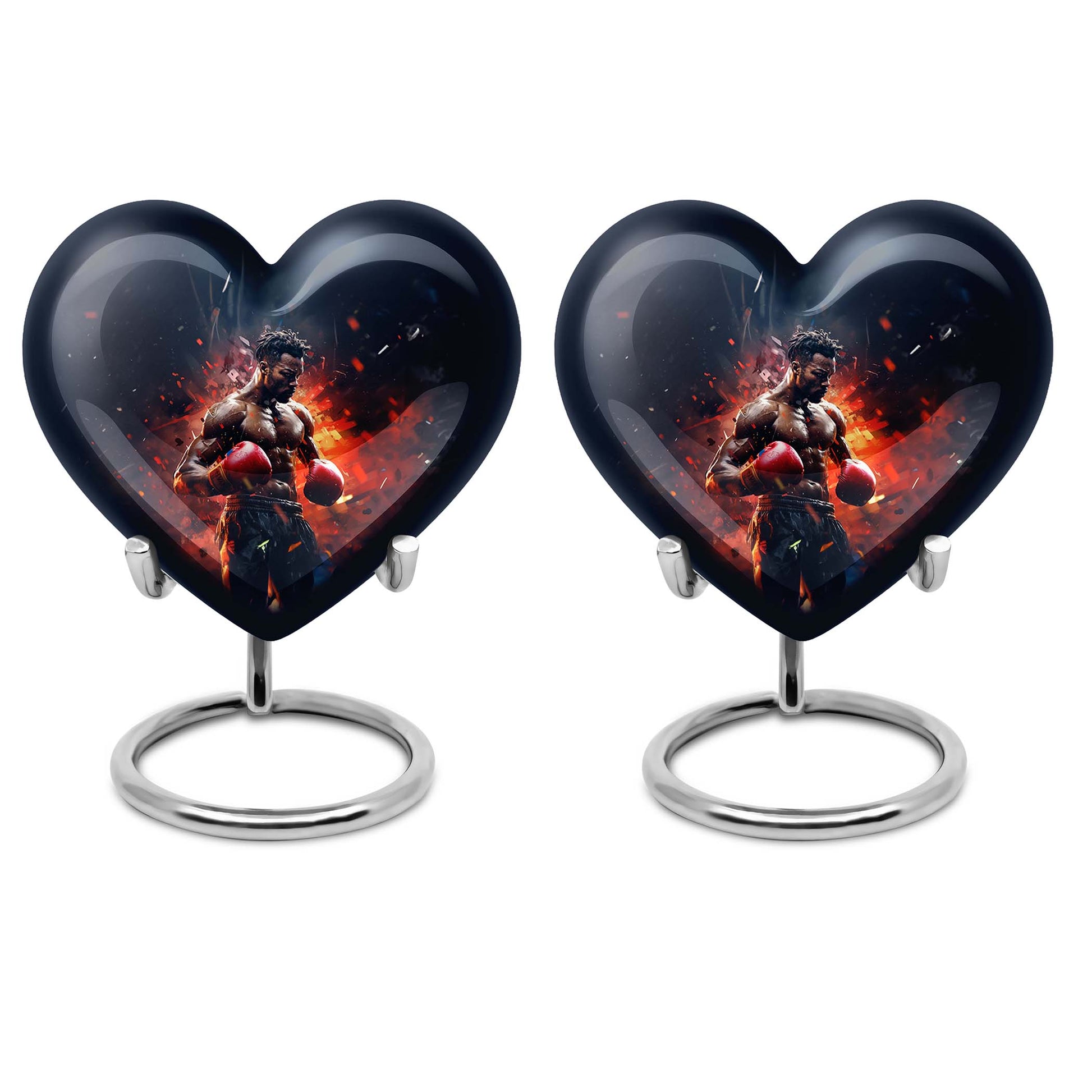 Heart Shape Boxing Urn Keepsake Urn Pack of 2