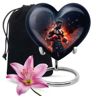Heart Shape Boxing Urn Large 10 Inch