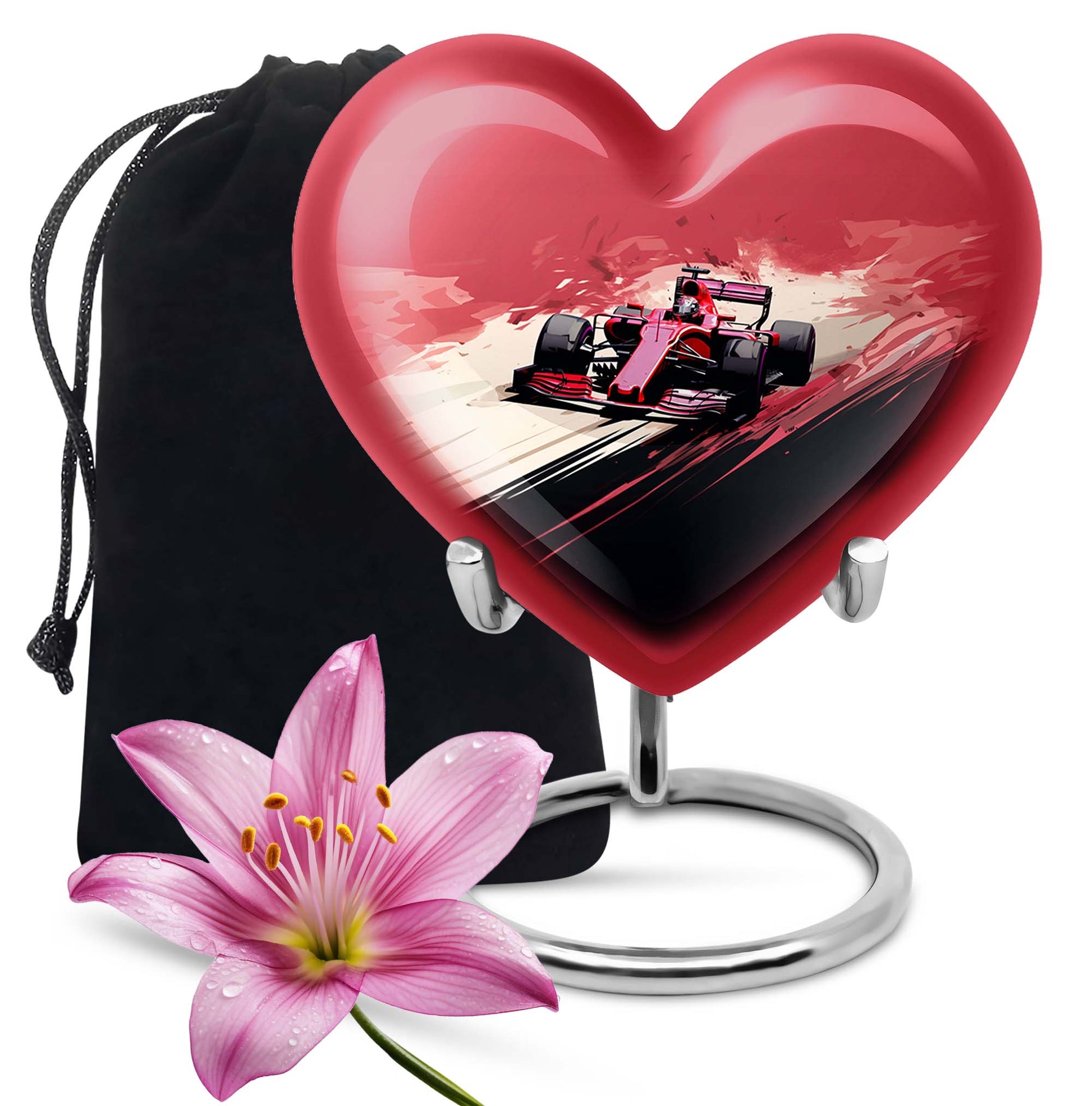 Heart Shape Car Urn Large 10 Inch