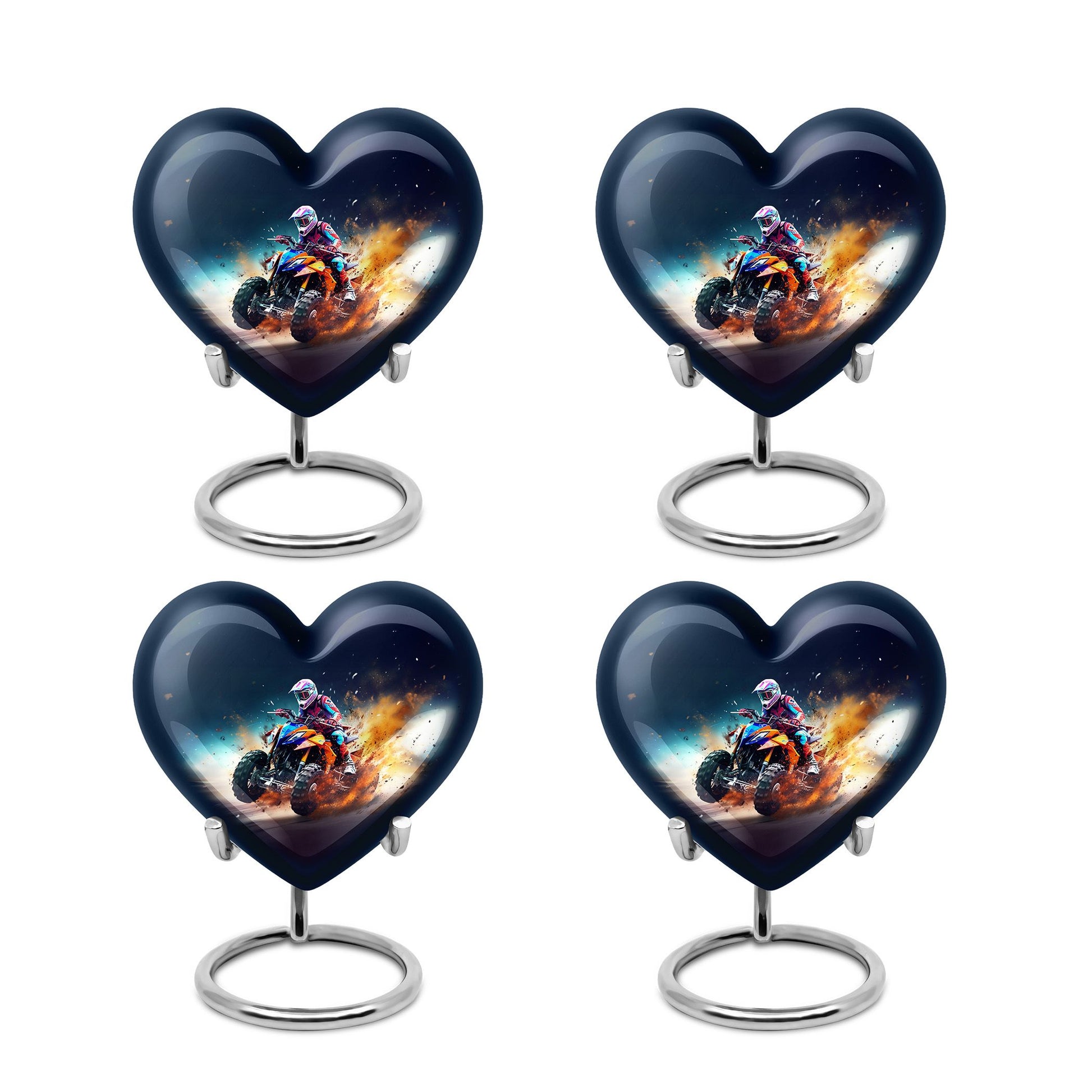 Heart Shape Car Urn Keepsake Urn Pack of 4
