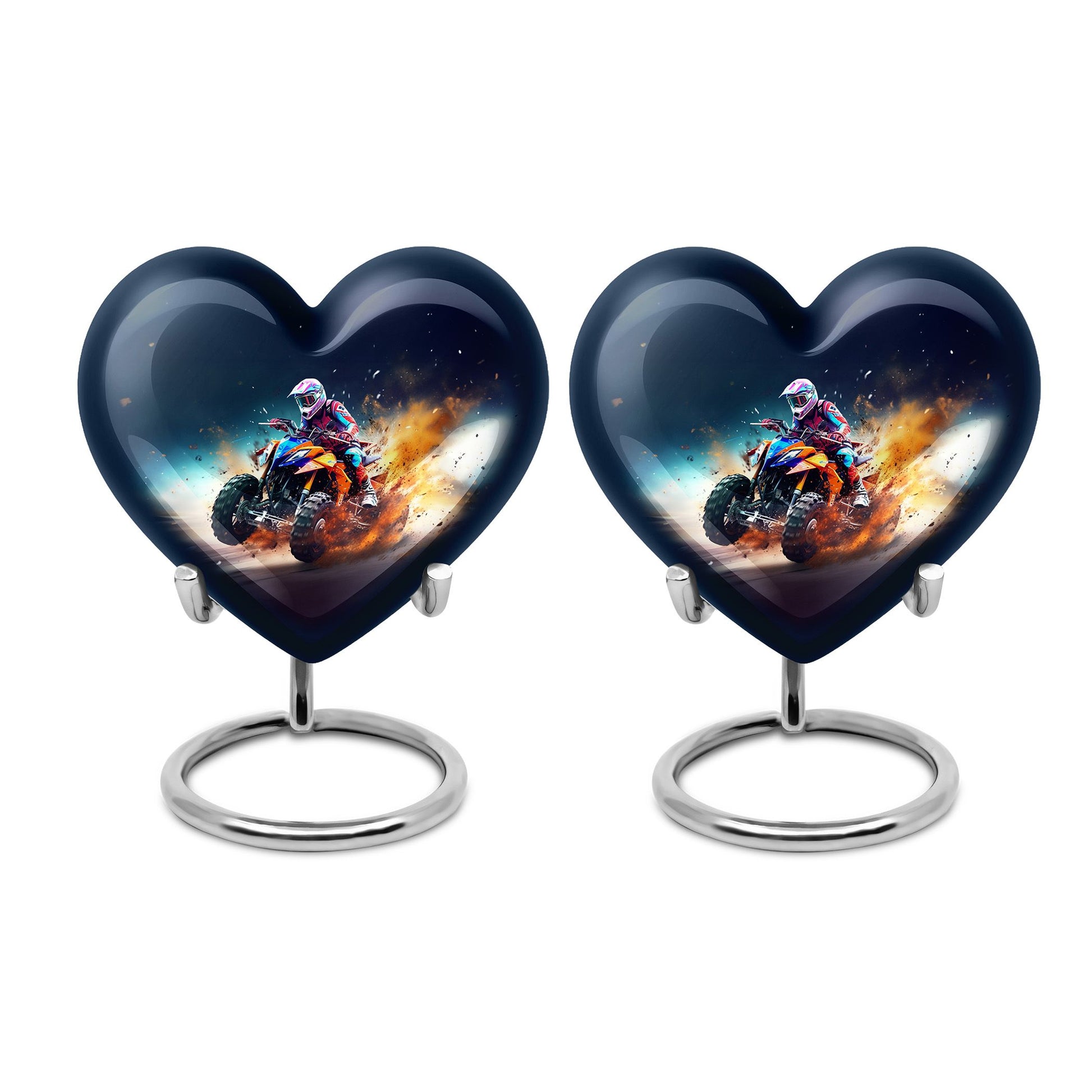 Heart Shape Car Urn Keepsake Urn Pack of 2