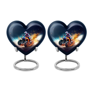 Heart Shape Car Urn Keepsake Urn Pack of 2