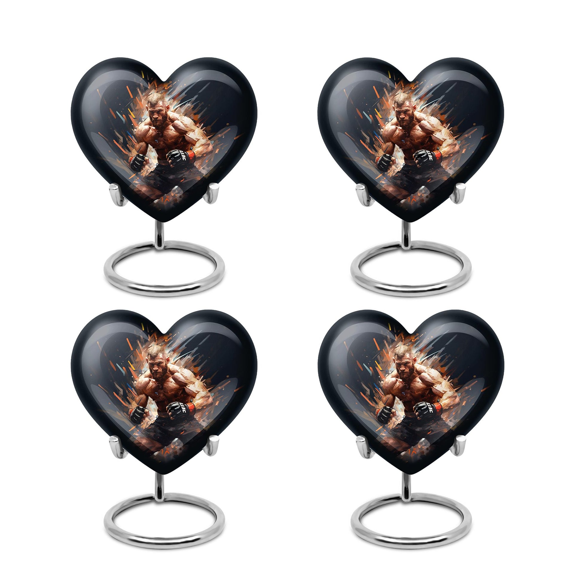Heart Shape Sport Urn Keepsake Urn Pack of 4