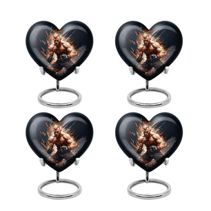 Heart Shape Sport Urn Keepsake Urn Pack of 4