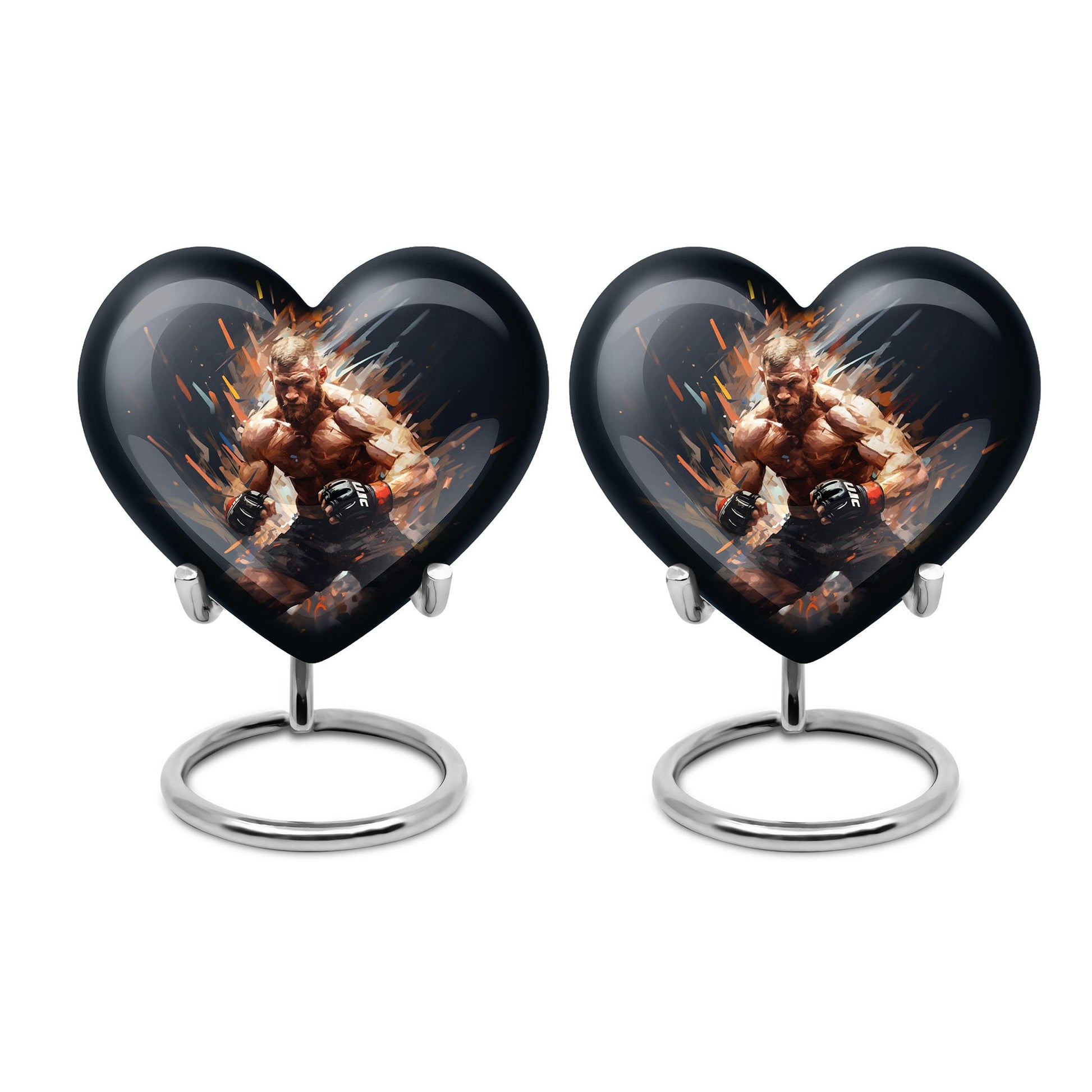 Heart Shape Sport Urn Keepsake Urn Pack of 2
