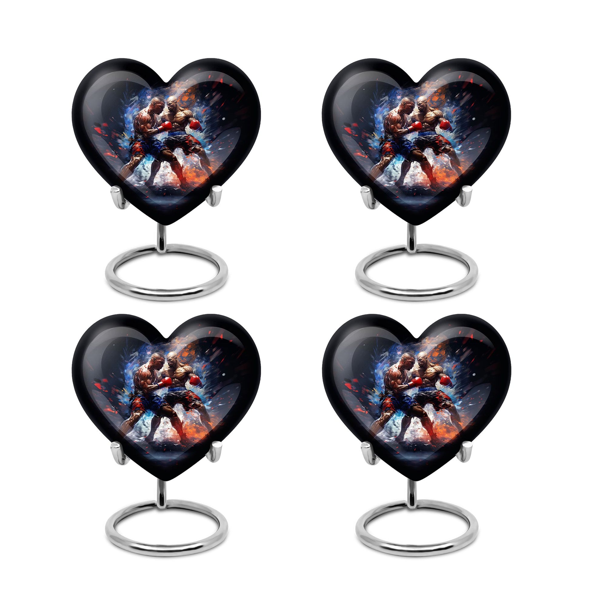 Heart Shape Boxing Urn Keepsake Urn Pack of 4