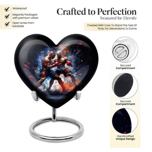 Heart Shape Boxing Urn Keepsake 3 Inch