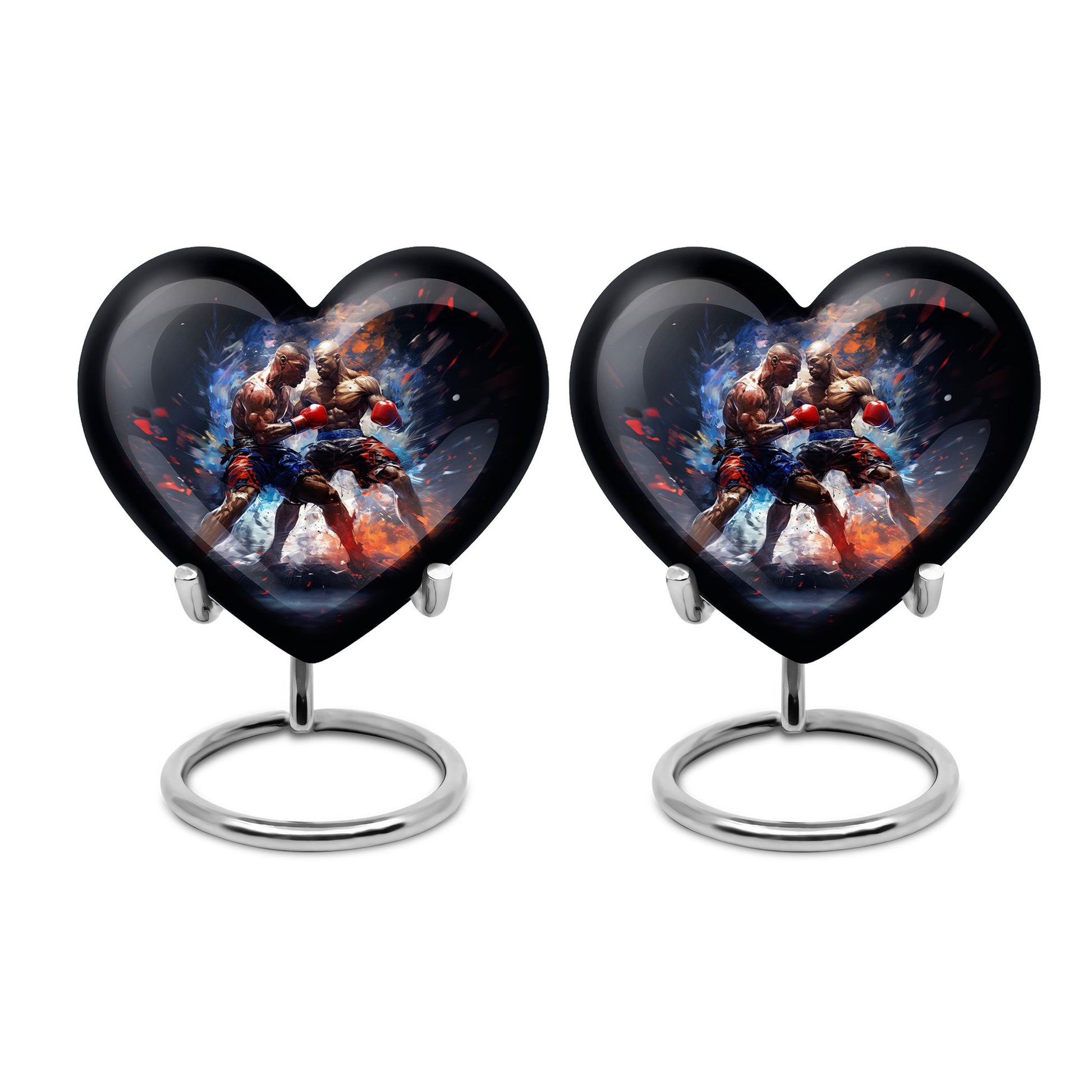 Heart Shape Boxing Urn Keepsake Urn Pack of 2