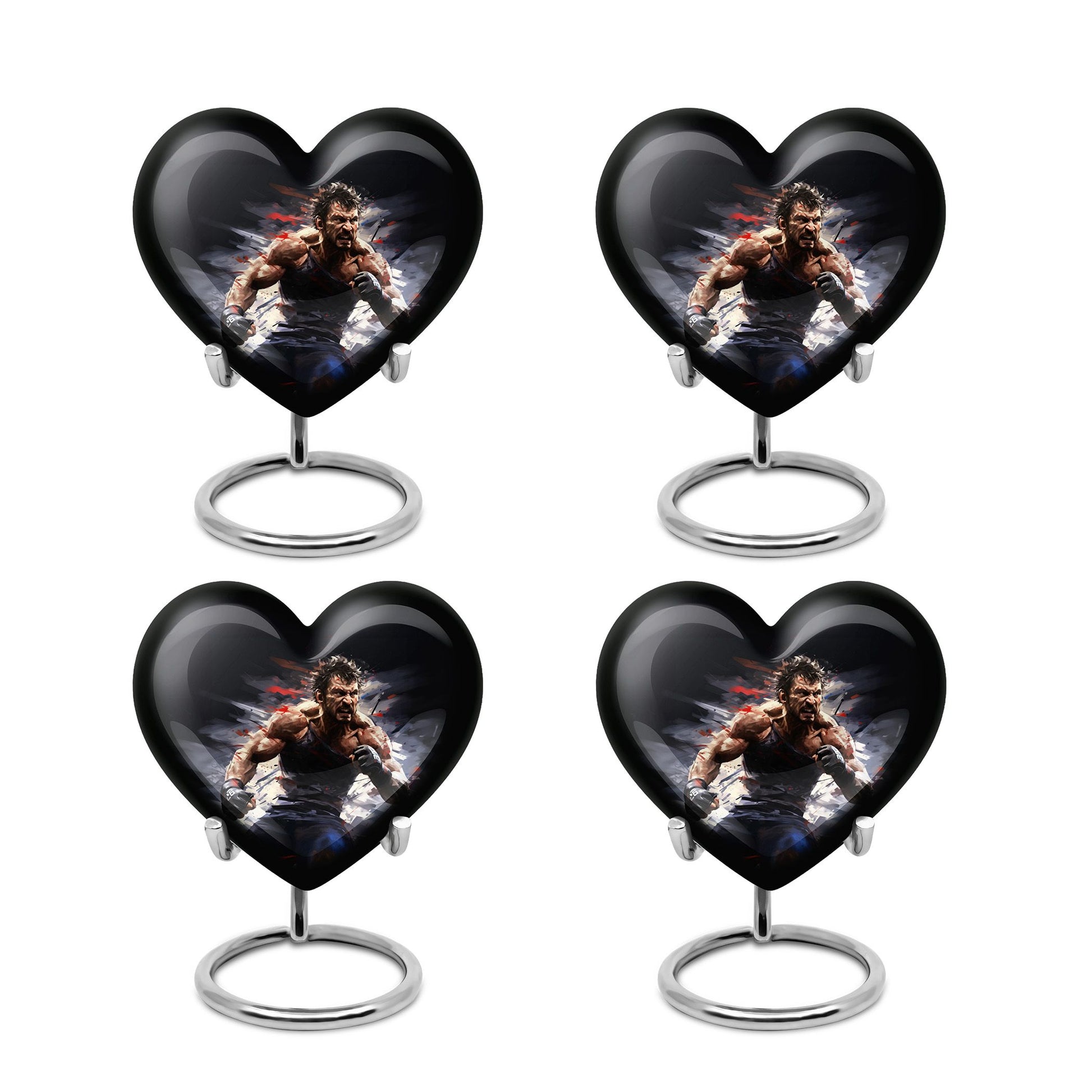 Heart Shape Boxing Urn Keepsake Urn Pack of 4