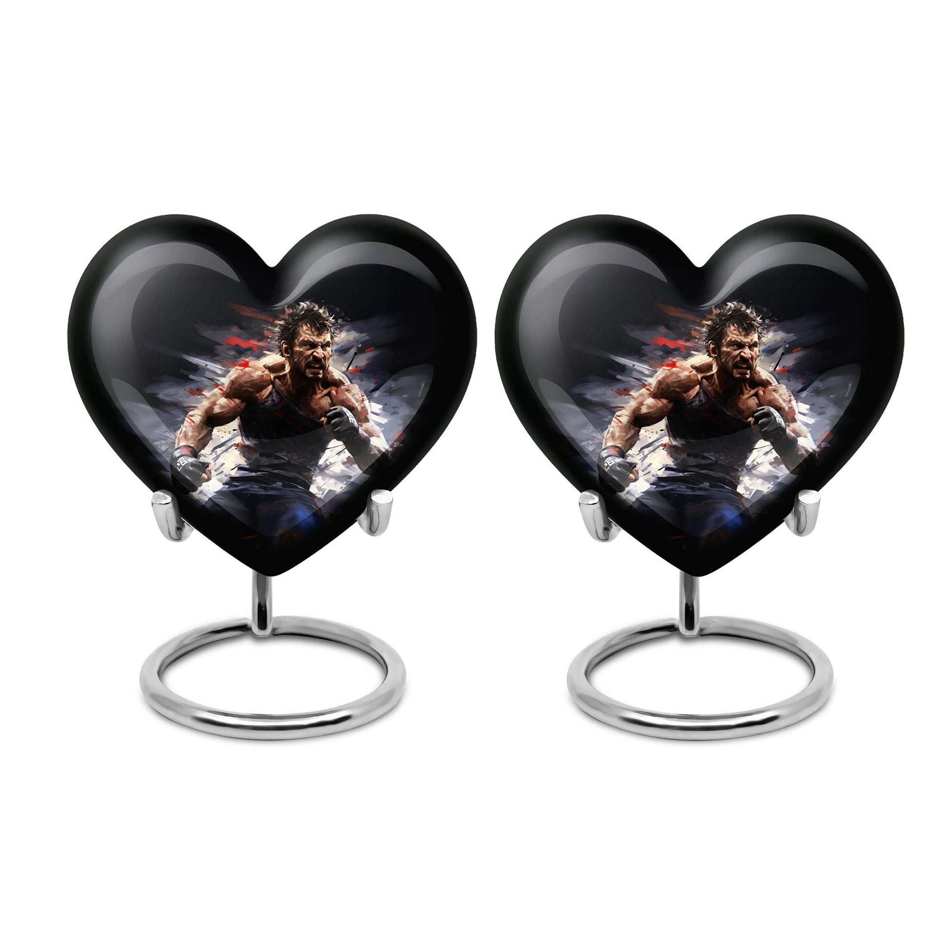 Heart Shape Boxing Urn Keepsake Urn Pack of 2
