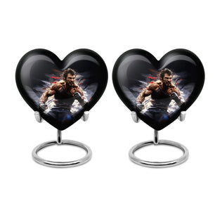 Heart Shape Boxing Urn Keepsake Urn Pack of 2