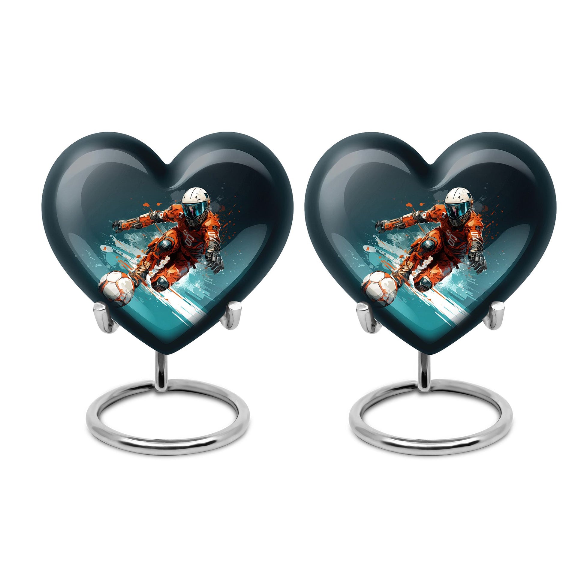Heart Shape Bike Urn Keepsake Urn Pack of 2