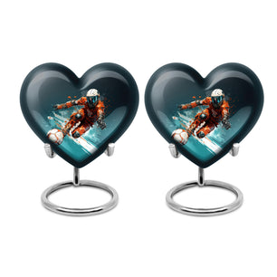 Heart Shape Bike Urn Keepsake Urn Pack of 2