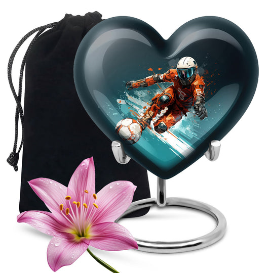 Heart Shape Bike Urn Large 10 Inch
