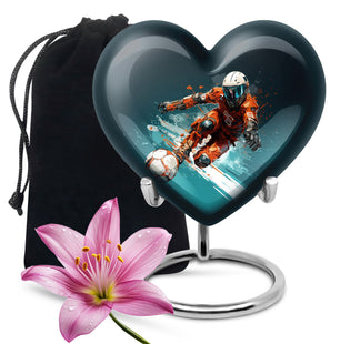 Heart Shape Bike Urn Large 10 Inch