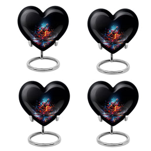 Heart Shape Music Urn Keepsake Urn Pack of 4
