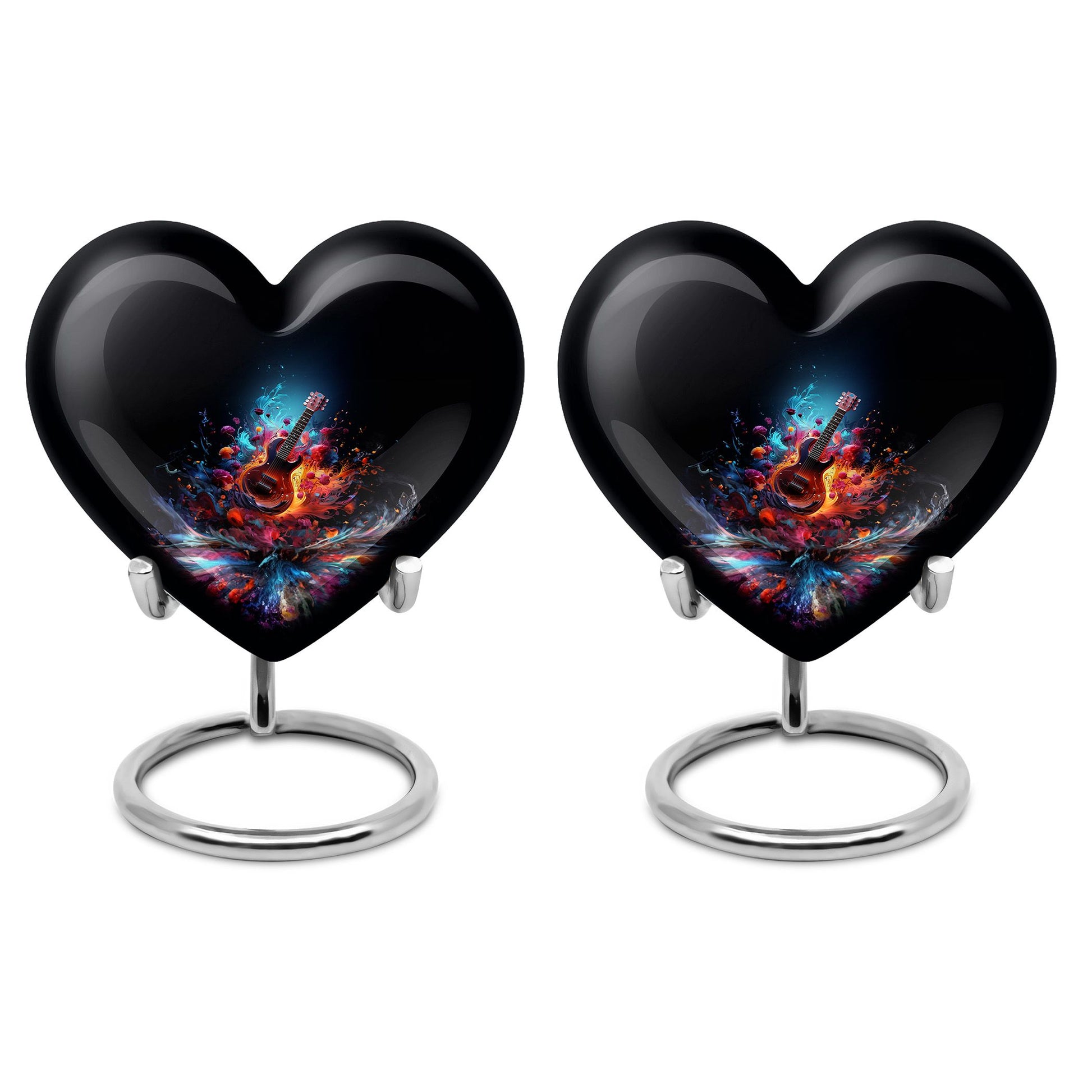 Heart Shape Music Urn Keepsake Urn Pack of 2