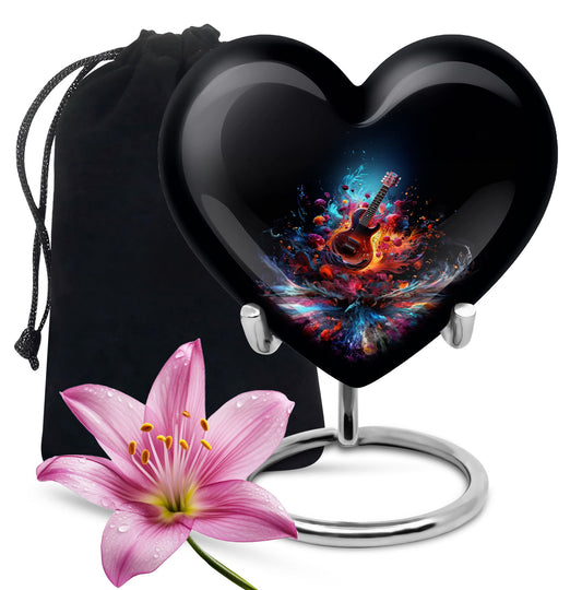 Heart Shape Music Urn Large 10 Inch